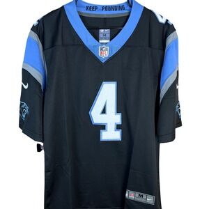 Nike Carolina Panthers McMillan 4 NFL Jersey Mens Medium Black Blue Stitched